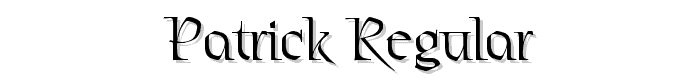 Patrick Regular font